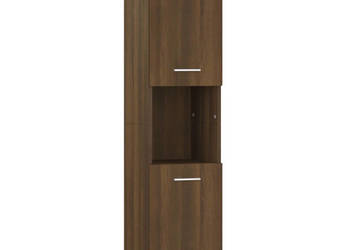 Szafka łazienkowa brązowy dąb 30x30x130 cm WM-815641