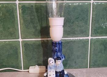 Lampa porcelanowa Holandia 1940 – oryginał vintage