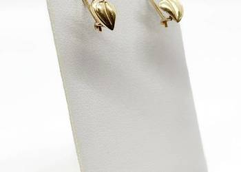 Złote kolczyki pr 585 1,1g Listki