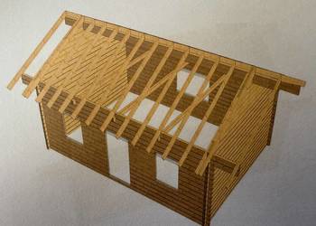 Domek ogrodowy na zgłoszenie balik 70mm z antresolą