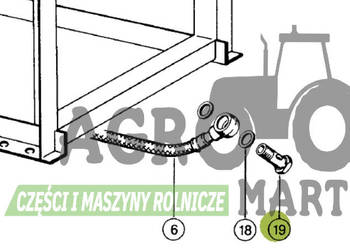 0002153930, 02153930, 2153930, 00 0215 393 0 ŚRUBA Z OTWOREM M26 CLAAS