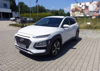 HYUNDAI KONA 1.0T-GDI 120KM Klimatronik Kamera Ledy K.Serwisowa Biała Perła