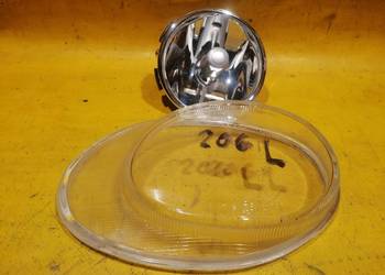 halogen lewy szkło+ odblask Peugeot 206 r.99-08