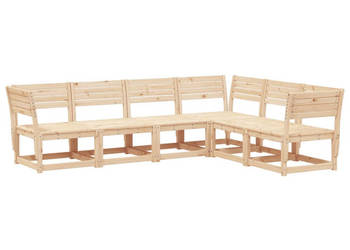 6-cz. zestaw mebli ogrodowych lite drewno sosnowe WM-3217015