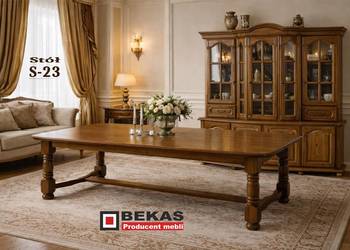 Nowa Stylowa Witryna Kredens 180 Dąb Złoty Rustkalny Bekas