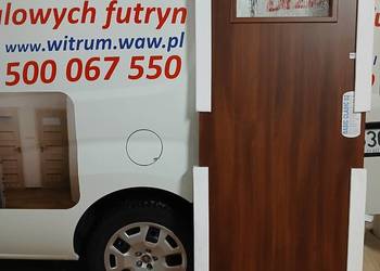 Drzwi do łazienkowe 70 lewe kolor orzech powystawowe