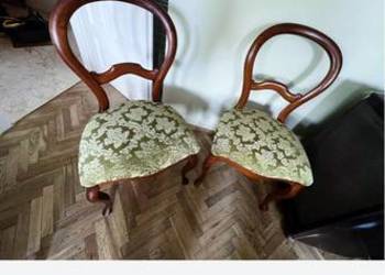 Trzy krzesła do jadalni w stylu Ludwik Filip