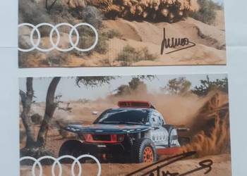 Karty Audi Dakar Team-Sainz-autografy