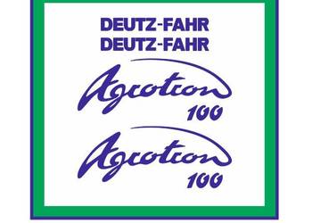 Naklejki Deutz-Fahr Agrotron 100 Ciągnik Traktor Nalepki Mocne