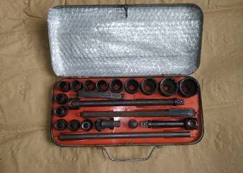 Klucze nasadowe Prl, komplet kluczy nasadowych Spomo Lubań