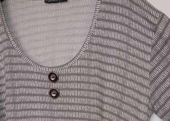 XL Szaro-biała tunika/ długa bluzka jak nowa  Esmara