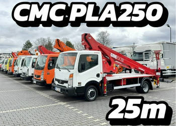 Nissan Cabstar Podnośnik Koszowy 25m CMC PLA 250 Zwyżka Pilot Wumag GSR Mu…