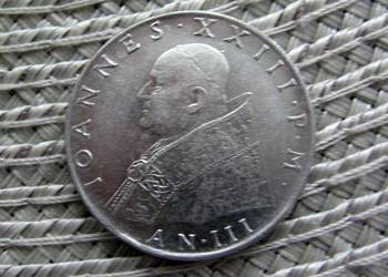 Watykan 100 Lirów 1961r - Papież Jan XXIII - Ładna