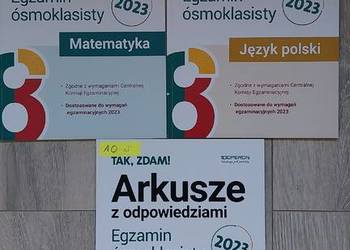 Arkusze - egzamin ośmioklasisty. Polski, Matematyka i Angielski