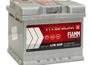 Akumulator FIAMM TITANIUM PRO 12V 50Ah 520A Prawy Plus