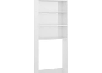 Szafka na pralkę biała wysoki połysk 64x24x190 cm WM-808410
