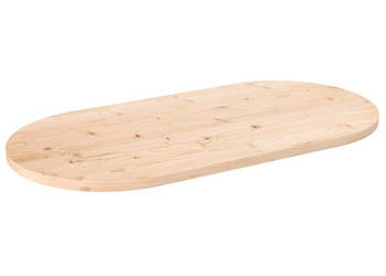 Blat stołu 90x45x25 cm lite drewno sosnowe owalny WM-824355