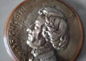 Stary medal plakieta Fr. Chopina brąz/mosiądz Stary medal plakieta Fr. Chopina brąz/mosiądz