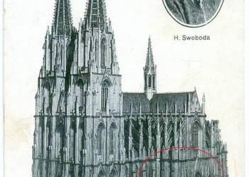 Pocztówka H. Swoboda modell des Kolner Doms Kolonia