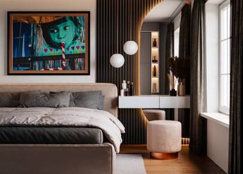 Lustro TANGO LED nieregularne na wymiar 2-częściowe designerskie