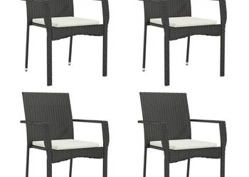 vidaXL Krzesła ogrodowe z poduszkami, 4 szt(SKU:319883)