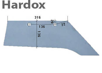 Lemiesz 300hektarów HARDOX 969003/P 929003/P do pługa KRONE