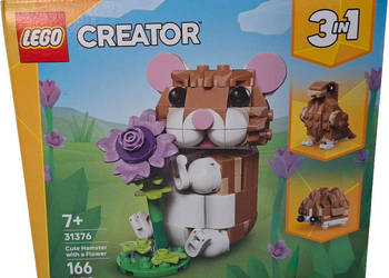 Klocki Lego Creator, 3w1, Uroczy chomik z kwiatkiem, 31376 (Zabawka)