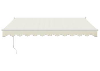 vidaXL Zwijana markiza, automatyczna, kremowa, 3,5x2,5 m(SKU:3154477)