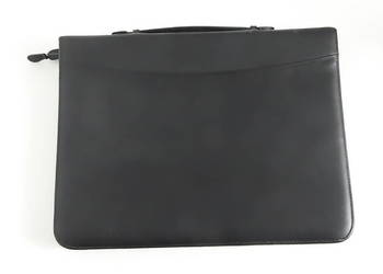 Elegancka Aktówka Konferencyjna A4 | Organizer z Kalkulatorem | Czarna