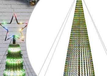 Choinka LED 1544 diody LED Kolorowa 500 cm（358075）