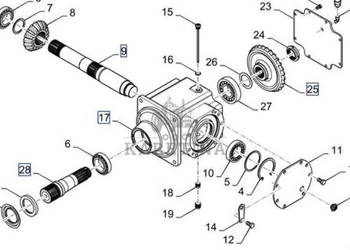 New Holland CR9080 Skrzynia Biegów Napędu Wirnika CZĘŚCI 87011633 87011646…