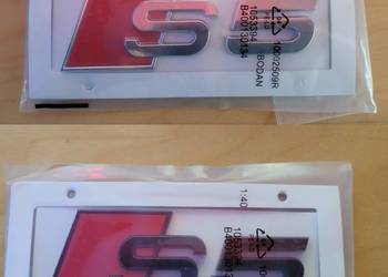 NOWY znaczek przyklejany S5 emblemat klejany srebrny czarny
