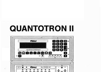 Rau Quantotron II instrukcja obsługi
