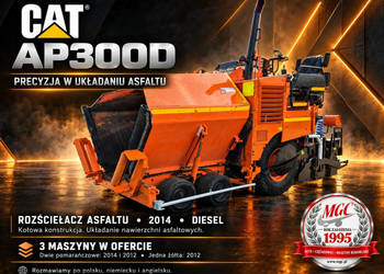 rozściełacz do asfaltu Cat AP 300 D AP 300 D – ROZŚCIEŁACZ ASFALTU / UKŁAD…