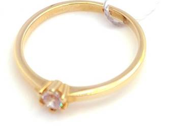 WYPRZEDAŻ !-30% Pierścionek r.16 Złoty pr.333 z jednym kamieniem Z-349 WYPRZEDAŻ !-30% Pierścionek r.16 Złoty pr.333 z jednym kamieniem Z-349