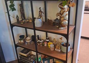 Syndyk sprzeda Regał metalowo drewniany 4 półki Fjallbo Ikea