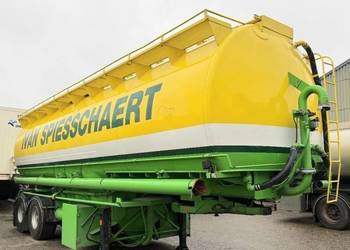 Naczeps do przewozu paszy 2 osiows cysterna silos komorowy