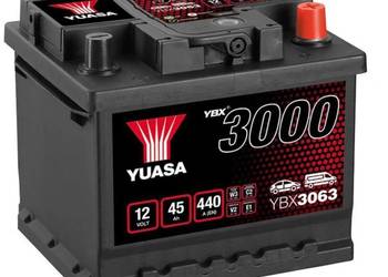Akumulator 45Ah 440A Yuasa Standard 12V  Prawy Plus