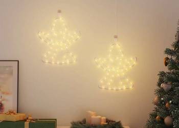 vidaXL Lampki świąteczne sylwetka anioła, 2 szt., 50 LED(SKU:4019600)