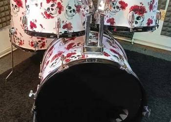 CUSTOM Skulls & Roses | Odrestaurowana perkusja (Shell set) 22/12/13/16