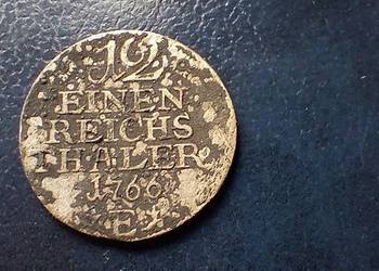Stare monety 1/12 talara 1766 E Niemcy srebro