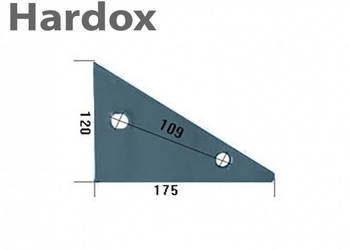 Płoza przednia HARDOX 24004/L części do pługa NIEMEYER