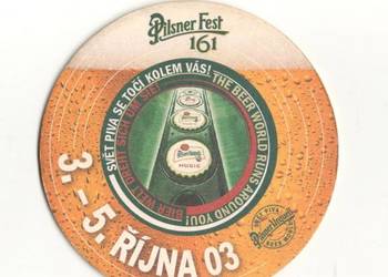 Pilsner Urquell - podstawka do piwa. Nr. 39.