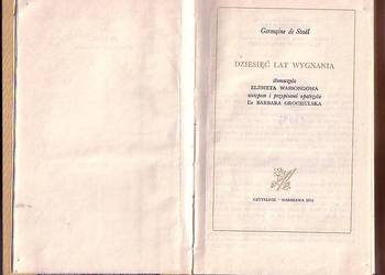 (6283) DZIESIĘĆ LAT WYGNANIA – GERMAINE STAEL