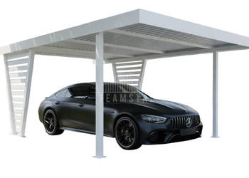 Carport V PREMIUM 4x5m Wypełnienie panelami Wiata samochodowa  TS1270