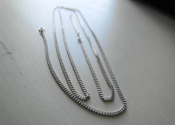 Długi masywny łańcuch srebro 925