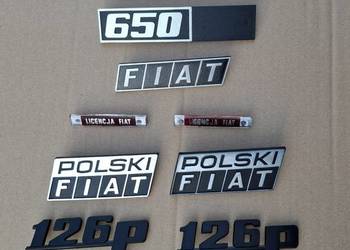Emblemat znaczek logo Polski Fiat 126p Maluch Bambino licencja personal 650