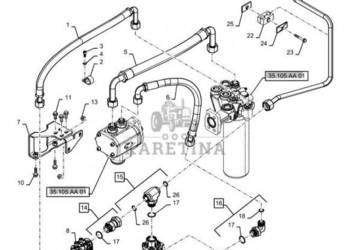 New Holland T6090 Zawór 84325982
