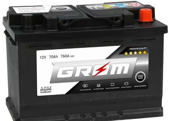 Akumulator 70Ah 760A GROM AGM START&STOP
