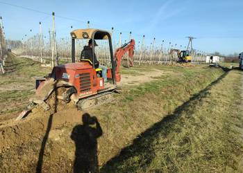 Koparka łańcuchowa Ditch Witch HT 25 na gąsienicach z łyżką JEDYNA